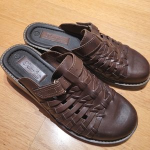 Passofino Brazil Leather Clog/Mule